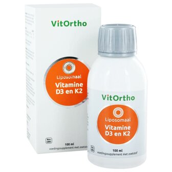  VitOrtho Vitamine D3 en K2 Liposomaal 100 ml