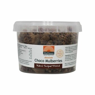 Mattisson Absolute Choco Mulberries Biologisch Raw 150g