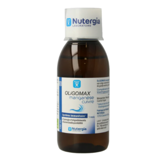 Nutergia Oligomax mangaan koper 150 milliliter voorkant