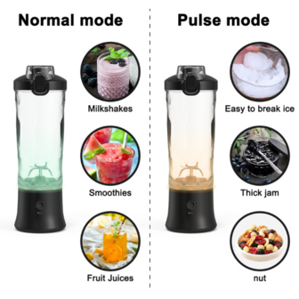 How2behealthy - draagbare smoothie blender &ndash; 600ml - fles