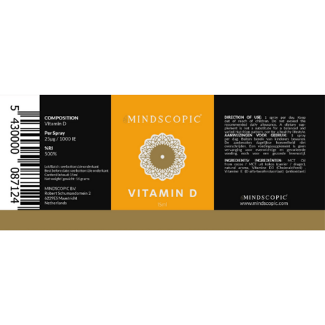 Mindscopic - Vitamin D spray - 15 ml - 1