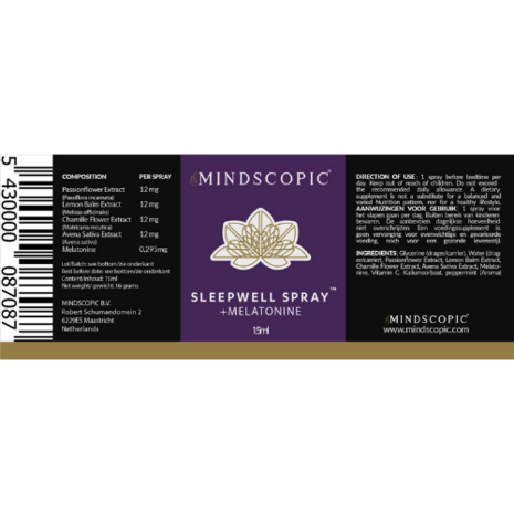 Mindscopic - Sleepwell spray - 15 ml - 1